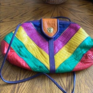 Park Avenue multi colored leather purse